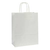 Gavepose med hank, hvid, 310 x 240 x 110 mm, pakke a 150 stk.