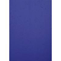 Exacompta Forever Recycled Leather Grain Effect A4 Binding Covers, Blue Pack 100