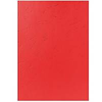 Plat de couverture Exacompta 2782C texture cuir A4, 270 g/m2, rouge,100 unit.
