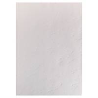 Exacompta Forever Recycled Leather Grain Effect A4 Binding Cover, White Pack 100