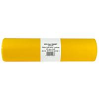 PK25 WASTE BAGS ROLL 23MIC 120L YELLOW