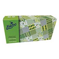 Linteo Satin papírzsebkendő dobozban, fehér, 100 darab, 2 rétegű