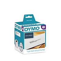 Rol van 260 Dymo etiketten voor labelprinter 28x89mm wit - doos van 2