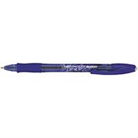 Stylo roller Bic® Gelocity Illusion, pointe moyenne, encre gel bleue
