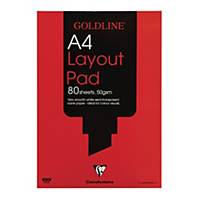 Goldline Layout Pad, A4, 50Gsm, 80 Sheets
