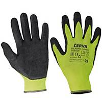 Cerva Palawan Multipurpose Gloves, Size 9, Yellow, 12 Pairs