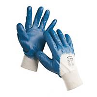 Cerva Harrier Coated Gloves, Size 10, Blue, 12 Pairs