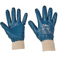 Handschuhe in Nitril getaucht, Größe 9, blau, 12 Paar