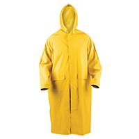 Regenmantel mit Kapuze PVC, Größe XXL, gelb