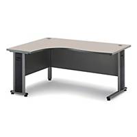 FIRST RADIAL DESK RIGHT HAND 1600MM GREY