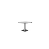 Mesa de reunión circular - Pie metálico - Diam: 120cm - gris/aluminio