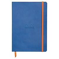 Carnet Rhodiarama A5 - couverture bleue - 160 pages - ligné