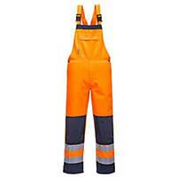Portwest® TX72 Girona fényvisszaverő kantáros nadrág, méret XL, narancssárga