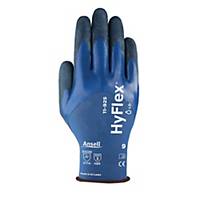 Ansell HyFlex 11-925 miltipurpose precision gloves - size 10 - pack of 12 pairs