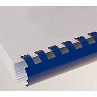 Plastikbinderücken Renz 17060321, A4, 6mm, 21 Ringe, blau, Packung à 100 Stück