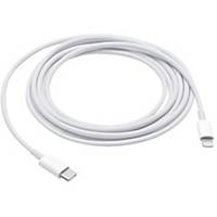 USB-kabel Apple, USB-C til Lightning, 1 m, hvid