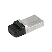 Memoria flash Transcend JetFlash 880 - USB 3.0 - 32 Gb - plata y negro