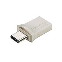 Memoria flash Transcend JetFlash 890 - USB 3.1 - 64 Gb - plata