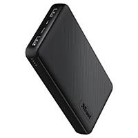 Powerbanka Trust Primo, 10 000 mAh, 2 x USB-A, černá/bílá