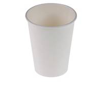 Bicchiere di caffè in cartone da 3 dl, bianco, confezione da 50 pezzi