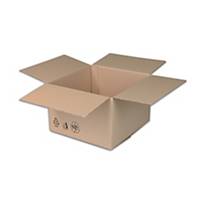 Klopová krabice, 3-vrstvá, 294 x 194 x 188 mm, hnědá, 25 kusů