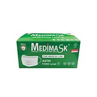 MEDIMASK FACE MASK 3 PLY GREEN PACK OF 50