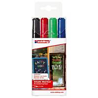 Edding 4095 Assorted Chalk Markers - Pack of 4