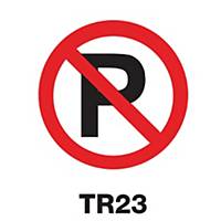 TR23 REGULATORY SIGN ALUMINIUM 45 CENTIMETRES