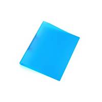 2 gyűrűs gyűrűskönyv, A4, 25 mm,  O  gyűrű - 20 mm, átlátszó kék