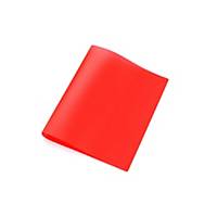 2 gyűrűs gyűrűskönyv, A4, 25 mm,  O  gyűrű - 20 mm, átlátszó piros