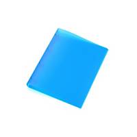 Ringbuch, 4 Ringe, A4, 25 mm,  O -Ring - 20 mm, transparent blau