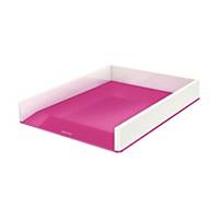 LEITZ 5361 WOW LETTER TRAY DUAL PINK