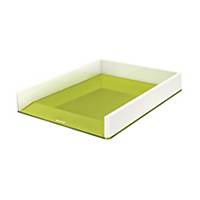 LEITZ 5361 WOW LETTER TRAY DUAL GREEN