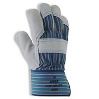 Uvex leather gloves, top grade 8300, EN388 4122, size 9, PKG of 10 pairs