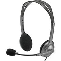 Headset Logitech H111 981-000593, silber