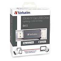USB-nøgle 3.0 Verbatim iStore n Go Lightning, 64 GB