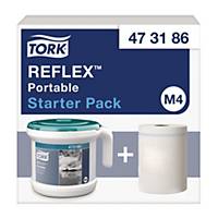 Tork Reflex™ M4 draagbare centerfeed dispenser startpakket, per pakket