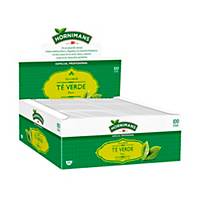 Caja de 100 bolsitas de té verde mentolado y aromático Hornimans