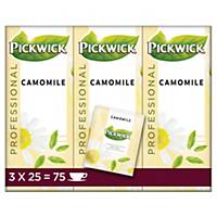 Thé à la camomille Pickwick Professional, la boîte de 75 sachets de thé