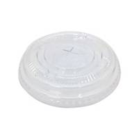 PK100 CLEAR PS TAKEOUT CUP FLAT LID