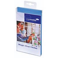 Magic Chart Notes Legamaster 159410, elektrostatisch haftend, 10x20, blau, 100St