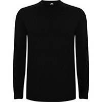 Camiseta de manga larga ROLY Extreme de 150 g/m2 100 algodón. negro. Talla L