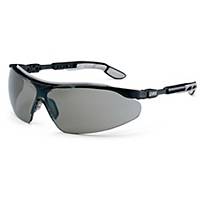 Uvex 9160076 I-VO PC veiligheidsbril, zwart/grijs, pak van 5