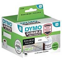 Etiquetas Dymo LW Durable - 19 mm x 64 mm - polietileno branco