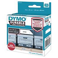 Dymo LW Durable Labels, White Poly, 25 X 89 mm, Roll of 100 (1976200)