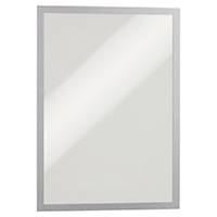 Durable DURAFRAME Magnetic Document Signage Frame - A3 Silver, Pack of 5