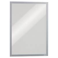 Durable DURAFRAME Magnetic Document Signage Frame - A3 Silver, Pack of 5