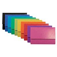 Exacompta Iderama Foolscap Pocket Wallet - Assorted Colour, Pack of 25