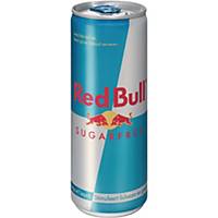 Boisson énergétique Red Bull sans sucre, le paquet de 24 canettes de 25 cl