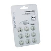 BlueLounge Cabledrop Mini White - Pack of 9